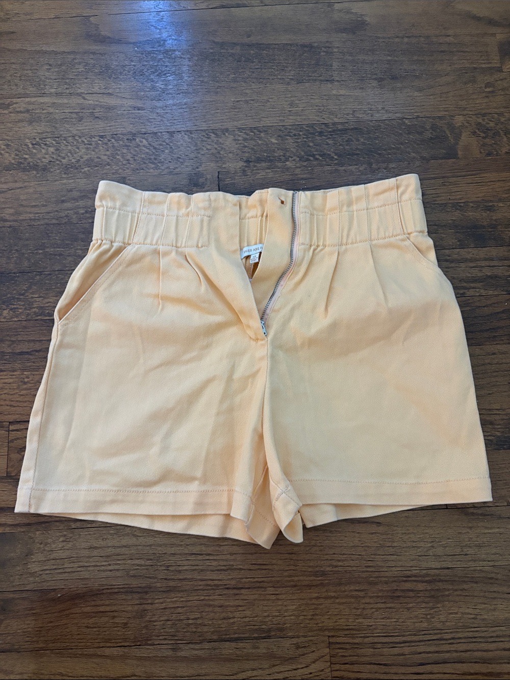 Skies Are Blue Peach High-Waist Casual Shorts